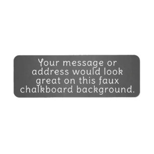 Chalkboard Background Template Label