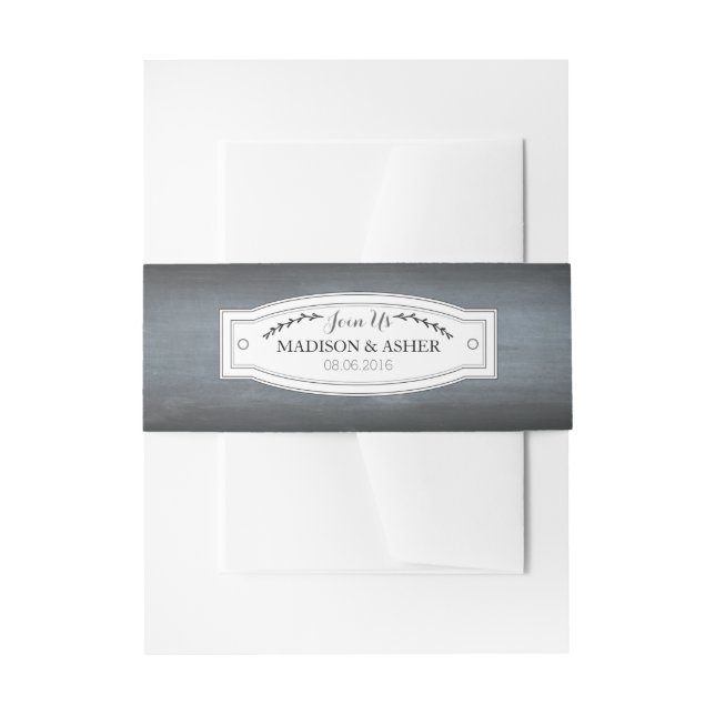Chalkboard Badge Belly Band (Front Example)