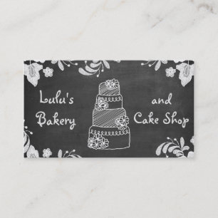 Chalkboard Bakery Business Card