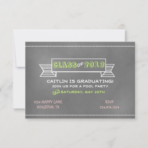 Chalkboard Banner Invitation