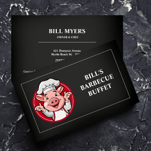 Chalkboard Barbecue Business Card