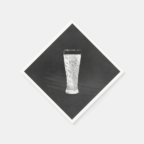 Chalkboard Beer Oktoberfest Napkins