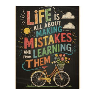 “Chalkboard Bike Inspiration – Life’s Mistakes & L Wood Wall Art
