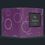 Chalkboard Binder - purple<br><div class="desc">Make this fun bider your own. Great for lesson plans,  literacy centers,  and more. Click "Customize it" to change text and add an eraser mark on the chalkboard.</div>