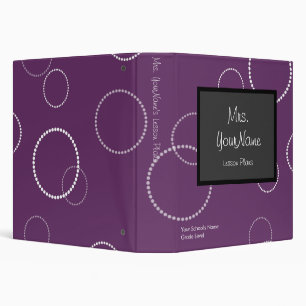 Chalkboard Binder - purple