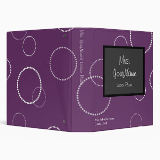 Chalkboard Binder - purple