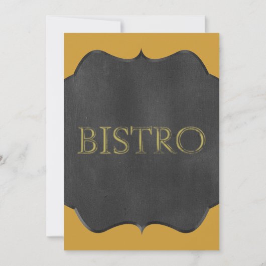 CHALKBOARD BISTRO SIGN RESTAURANT GRAPHIC LOGO ICO (Front)