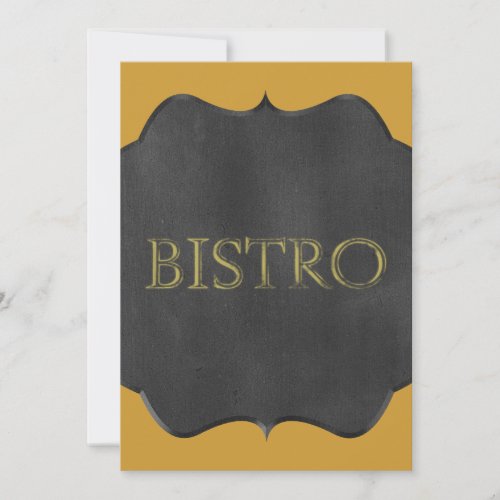 CHALKBOARD BISTRO SIGN RESTAURANT GRAPHIC LOGO ICO CUSTOM INVITES