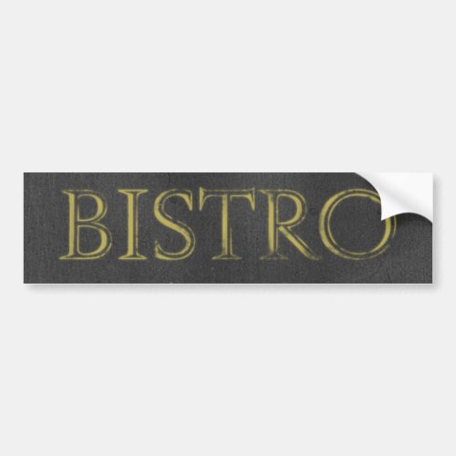 CHALKBOARD BISTRO SIGN RESTAURANT GRAPHIC LOGO ICO BUMPER STICKER