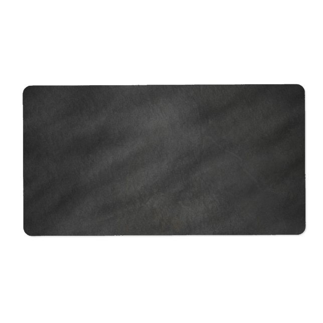 Chalkboard Blackboard Background Retro Style Label (Front)