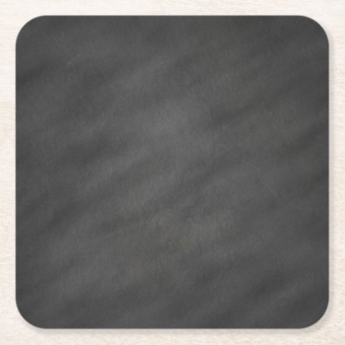 Chalkboard Blackboard Background Retro Style Square Paper Coaster