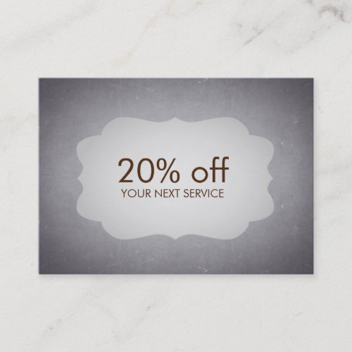 Chalkboard Blackboard Coupon Card Voucher Discount