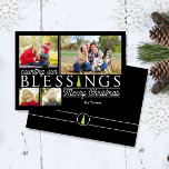 Chalkboard Blessings Christmas Photo Card<br><div class="desc">Get "oohs and aahs" from family and friends this Christmas season when you send a unique and trendy greeting from DoodleLulu by 2 june bugs design! Contact us if you would like this design modified for your specific number of photos or if you need this design applied to a specific...</div>