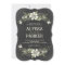 Chalkboard Blooms Wedding Invitations