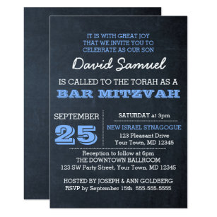 bar bat mitzvah invitations zazzle