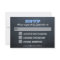 Chalkboard Blue Bar Mitzvah RSVP Card with Entree