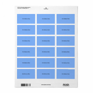 Chalkboard Blue Coordinating Address Labels