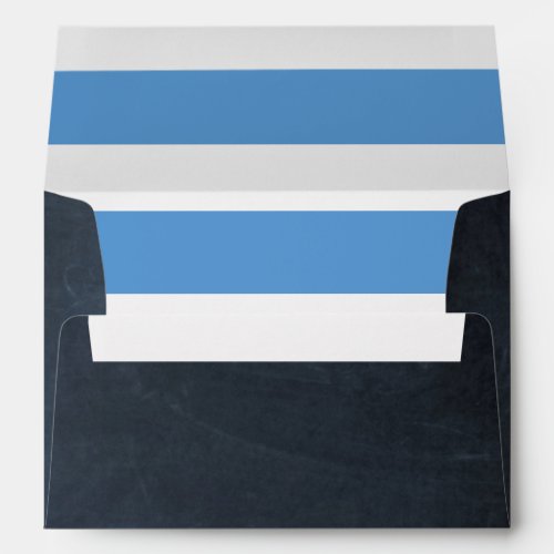 Chalkboard Blue Envelope