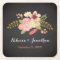 Chalkboard Botanical Flower Paper Coasters