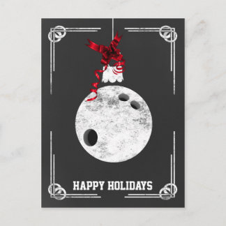 chalkboard bowling Christmas Cards