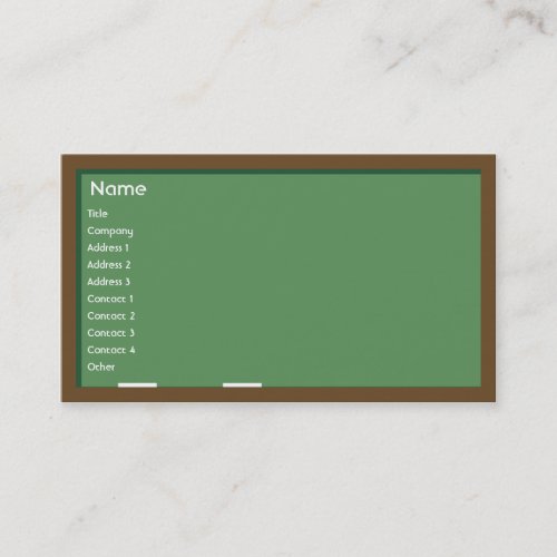 Chalkboard - Business Business Card
