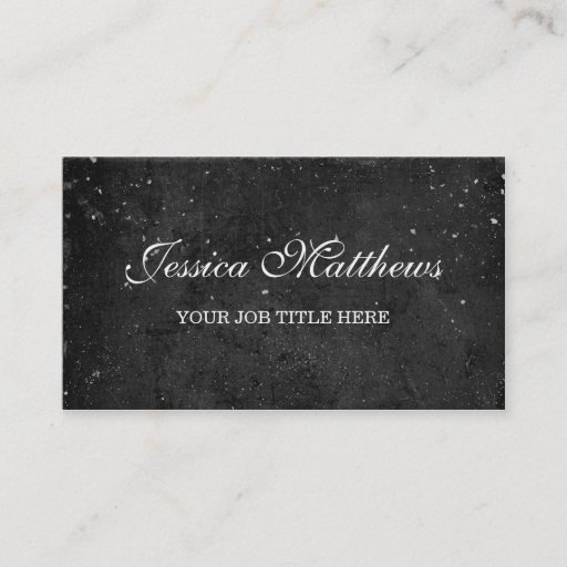 Customizable Chalkboard Business Card - Personalize