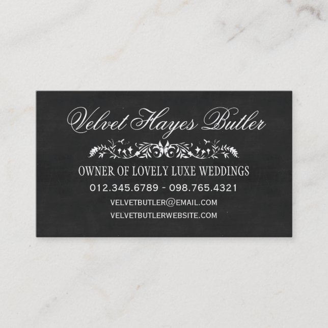 Chalkboard Business Cards (Front)