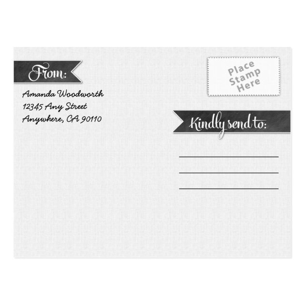 Chalkboard Calendar Photo Save The Date Cards