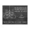Chalkboard Chandelier New Address Moving Card