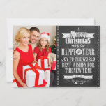 Chalkboard Chrismas New Years | Holiday Photo Card at Zazzle