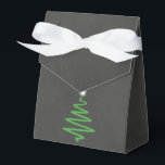 Chalkboard Christmas Favor Box Bag<br><div class="desc">Chalkboard Christmas Favor Box Bag with Pine Tree</div>