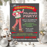 Chalkboard Christmas Pajama Party Invitations<br><div class="desc">Chalkboard Christmas Pajama Party Invitations Super cute for the Holidays, this Christmas party is for adults or kids that have a pajama theme. Features Santa pj's and reindeer slippers, fun fonts and banners all on a chalkboard background. Hand drawn illustration by McBooboo's. To make more changes go to Personalize this...</div>