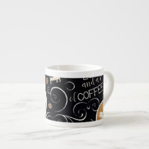 Chalkboard Coffee Shop Typography & Espresso Art