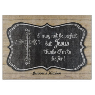 Chalkboard Cross Christian Wooden Fence Boards