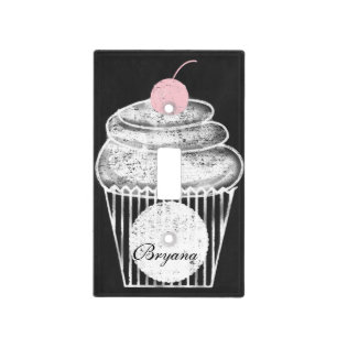Chalkboard Cupcake Chalk Custom Light Switch Cover