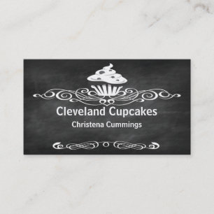 Chalkboard Cupcakes Business Card