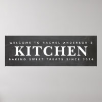 Chalkboard Custom Name Kitchen
