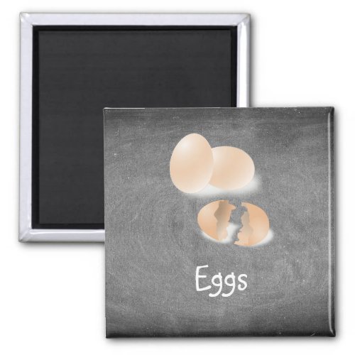 Chalkboard custom to buy shopping list food eggs magnet