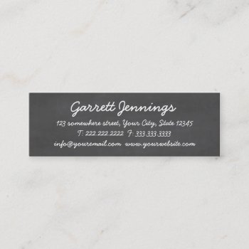 Chalkboard Customizeables Mini Business Card by Customizeables at Zazzle