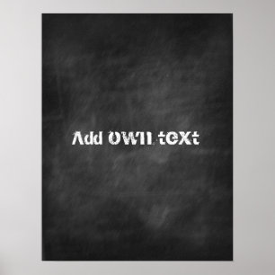 Chalkboard Customized Poster