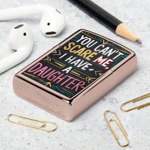 Chalkboard Daughter Protection Quote Zippo Lighter