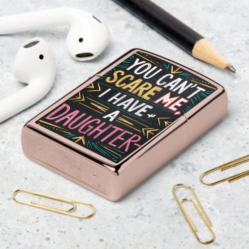 Chalkboard Daughter Protection Quote Zippo Lighter