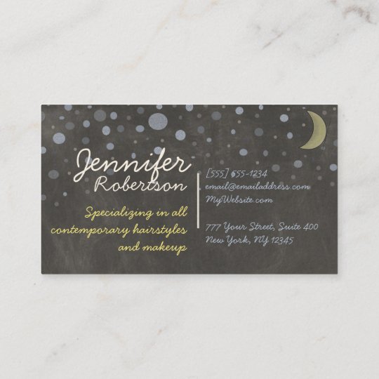 Moon & Stars Business Card