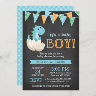 Dinosaur Baby Shower Invitations Zazzle