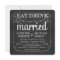 Chalkboard Eat Drink be Married Invitations