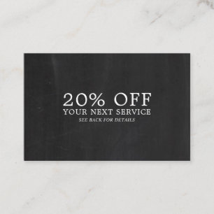 Chalkboard Effect - Discount Voucher Card