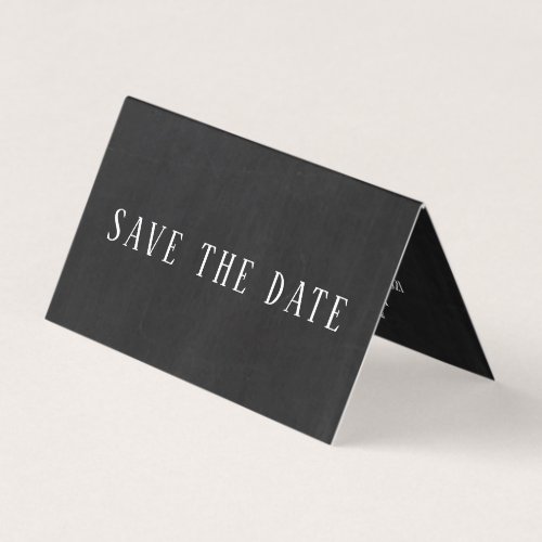 Chalkboard Effect Photo Save The Date Card