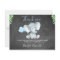 Chalkboard Elephant Baby Shower Thank You Card