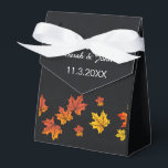 Chalkboard fall wedding favor box<br><div class="desc">Chalkboard  personalized fall wedding favor boxes. Matching products also available</div>