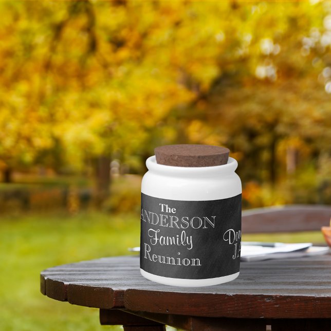 Chalkboard Family Reunion Donations Jar (Creator Uploaded)